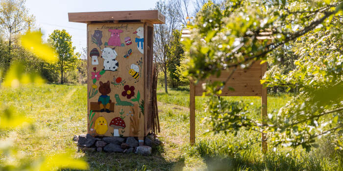 Blühwiese und Lebensturm stärken die biologische Vielfalt in Azmannsdorf