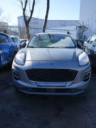 Front eines grauen Autos