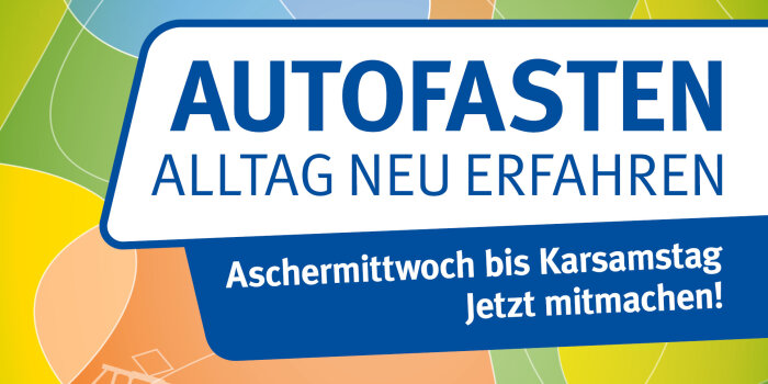 ein Plakat mit grafisch dargestellten Verkehrsmitteln und Schriftzug