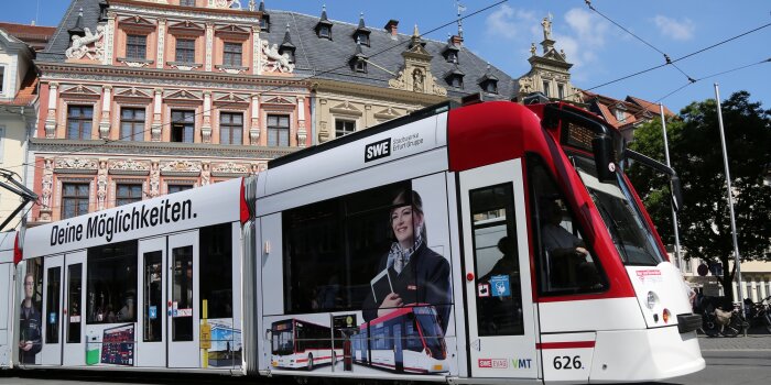 Ein Straßenbahnwaggon