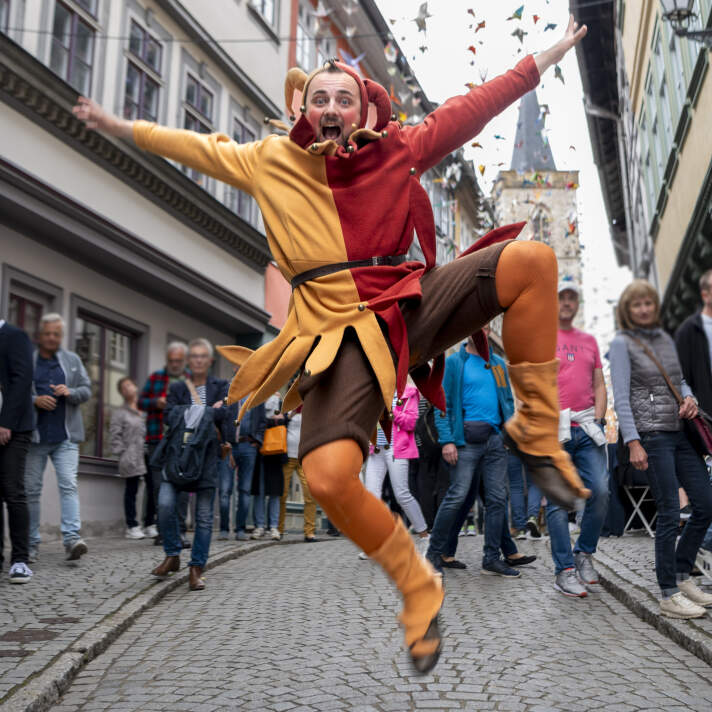 Till Eulenspiegel auf der Krämerbrücke