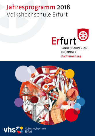 VHS Jahresprogramm 2018 Titelseite des Programmheftes