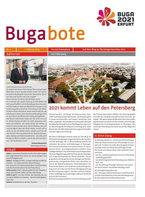 Bugabote Nr. 2 vom 01.02.2019