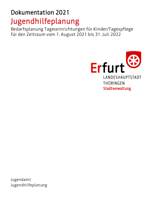 Jugendhilfeplanung: Bedarfsplanung Tageseinrichtungen für Kinder/Tagespflege 2021 bis 2022