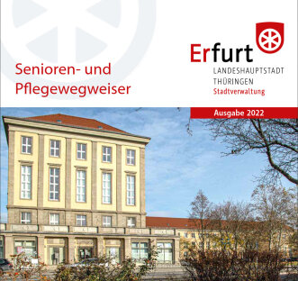 Titelblatt mit Logo, Ausgabe 2022 und Foto vom Gewerkschaftshaus Erfurt