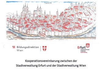 Deckblatt der Kooperation zwischen Stadt Erfurt und Stadt Wien in Bildungsfragen.