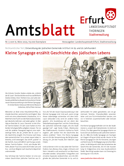Amtsblatt Nr. 5 vom 15.03.2023