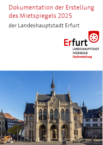 Dokumentation der Erstellung des Erfurter Mietspiegels 2025 - Cover Dokumentation der Erstellung des Erfurter Mietspiegels 2025 - Cover