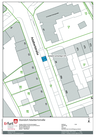 Anlage 1 – Interessenbekundung für den Betrieb von Carsharing-Stellplätzen Anlage 1 – Lagepläne