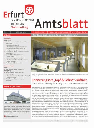 Amtsblatt Nr. 2 vom 28.01.2011