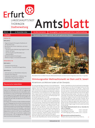 Amtsblatt Nr. 21 vom 21.11.2014