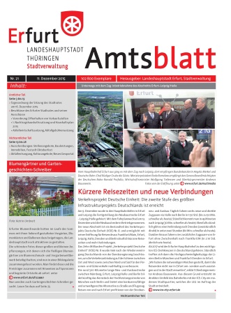 Titelseite des Amtsblattes mit Fotocollage