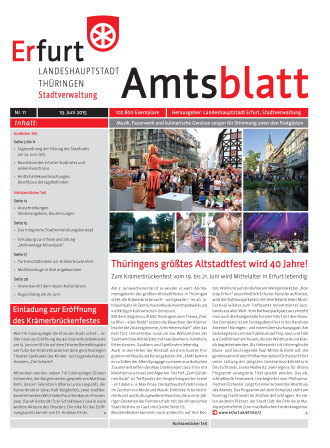 Amtsblatt Nr. 11 vom 19.06.2015