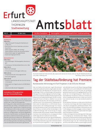 Amtsblatt Nr. 8 vom 08.05.2015