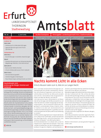 Amtsblatt Nr. 10 vom 05.06.2015