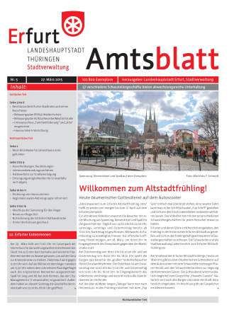 Amtsblatt Nr. 5 vom 27.03.2015