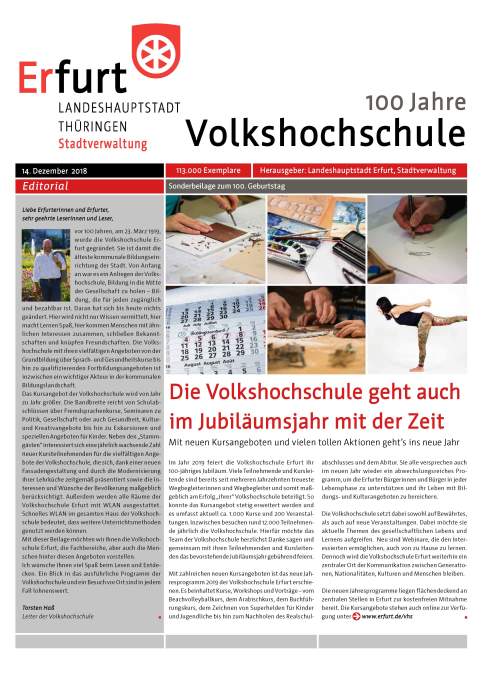 Sonderbeilage zum Amtsblatt Nr. 23 vom 14.12.2018