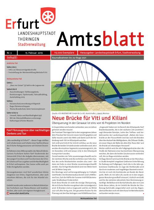 Amtsblatt Nr. 3 vom 15.02.2019