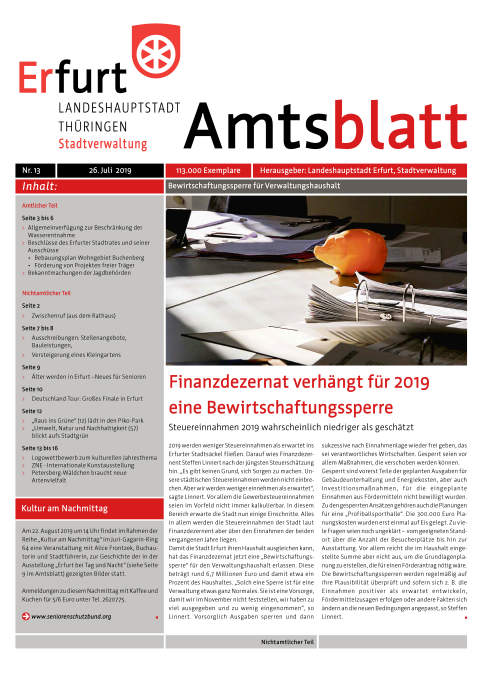 Amtsblatt Nr. 13 vom 26.07.2019