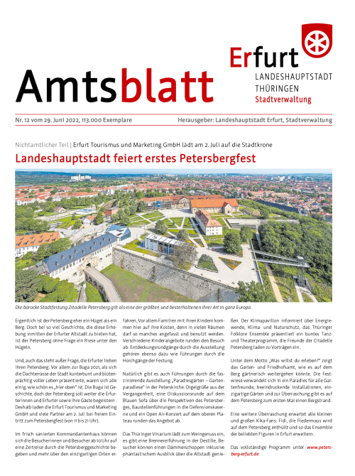 Amtsblatt Nr. 12 vom 29.06.2022