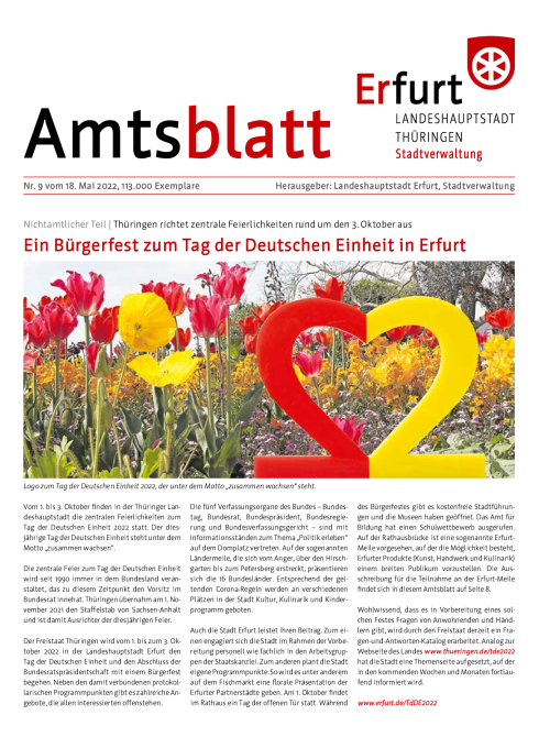 Amtsblatt Nr. 9 vom 18.05.2022