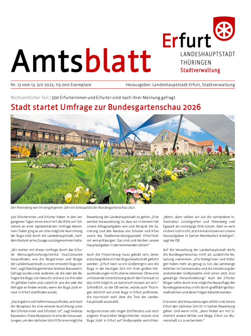 Amtsblatt Nr. 13 vom 13.07.2022