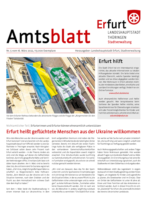 Amtsblatt Nr. 5 vom 16.03.2022