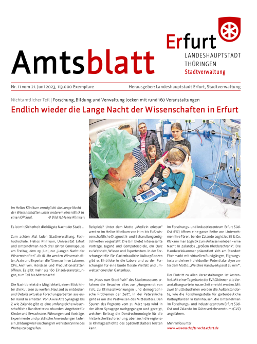 Amtsblatt Nr. 11 vom 21.06.2023