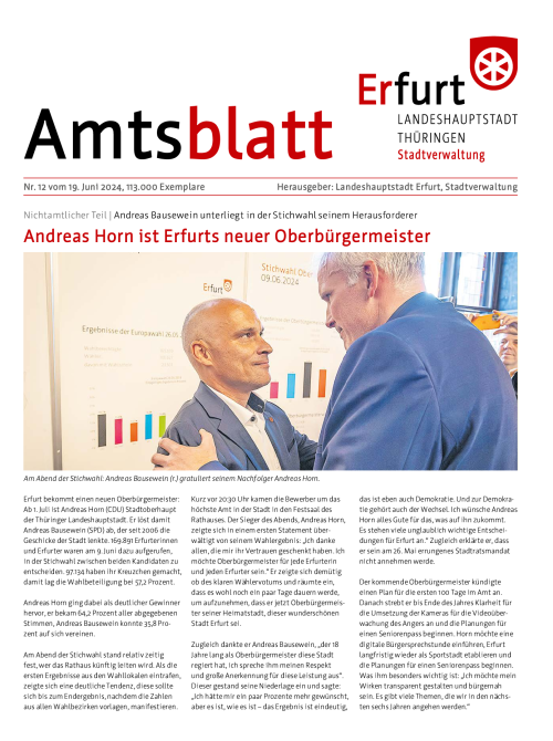 Amtsblatt Nr. 12 vom 19.06.2024