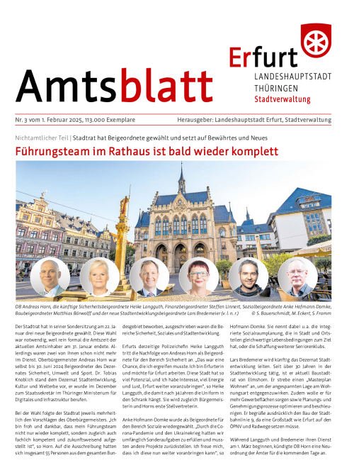 Amtsblatt Nr. 3 vom 01.02.2025