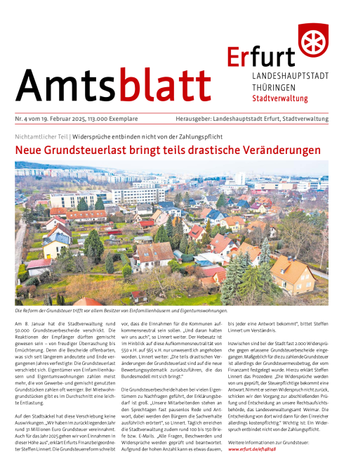 Amtsblatt Nr. 4 vom 19.02.2025