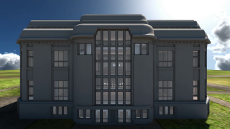 Computeranimation: Van de Veldes Universalmuseum für Erfurt