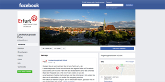 Landeshauptstadt Erfurt startet mit eigener Facebook-Seite