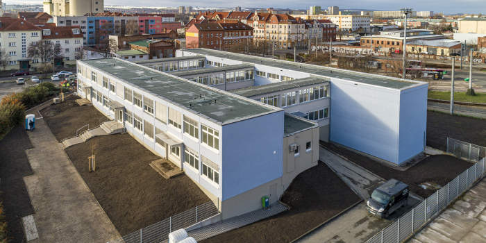 Sanierung der Ausweichschule in der Magdeburger Allee 216 fast abgeschlossen