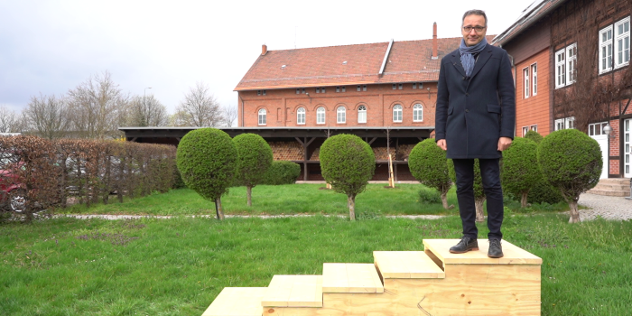Treppenmodell für den Petersberghang