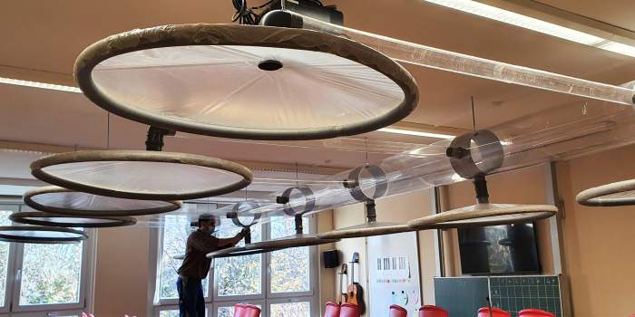 Selbstbau-Lüftungsanlage wird getestet