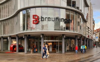 Bild einer Häuserfassade/Ladengeschäft