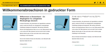 Externer Verweis (Öffnet neues Fenster): Wegweiser für unbegleitete minderjährige Flüchtlinge