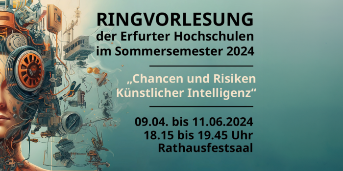 Plakat: Ringvorlesung der Erfurter Hochschulen im Sommersemester 2024 quer