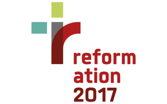 Wort-Bild-Marke mit Aufschrift Reformation 2017 und dem einzelnen Buchstaben R.