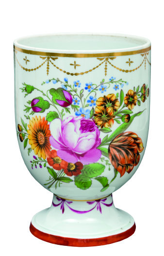 Bunte Porzellanvase