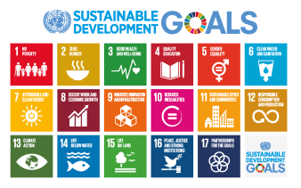 Foto: The Sustainable Development Goals (SDGs) Logo Farbig gestaltetes Logo in siebzehn Einzelteilen