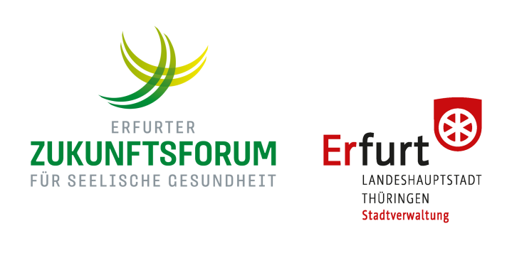 Ein kombiniertes Logo aus dem Signum der Landeshauptstadt Erfurt und dem einer Veranstaltung des Gesundheitsamtes. 