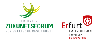 Ein kombiniertes Logo aus dem Signum der Landeshauptstadt Erfurt und dem einer Veranstaltung des Gesundheitsamtes. 