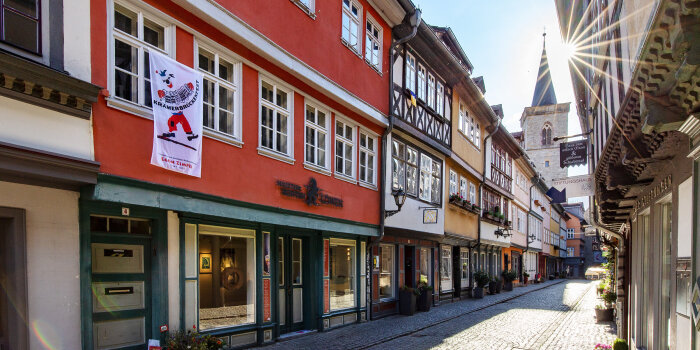 Blick durch die Gasse der Krämerbrücke