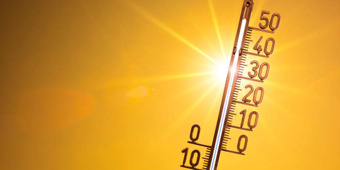 Thermometer mit Sonne