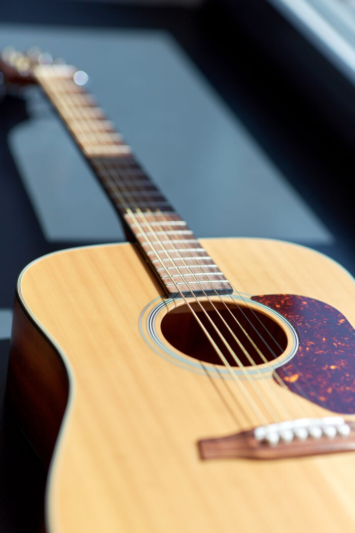 Gitarre Nahaufnahme Gitarre Nahaufnahme