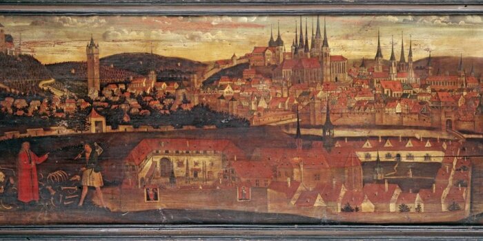 Stadtansicht Erfurt um 1520
