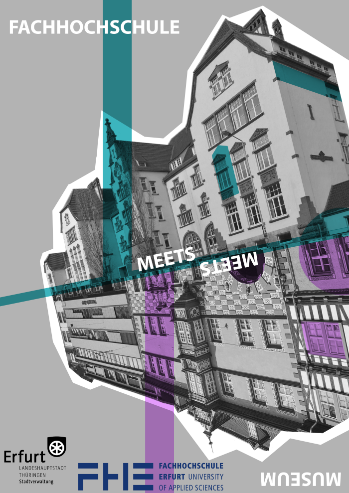 FH Erfurt meets Stadtmuseum. interaktives Angebot für Besucher:innen Grafik zum Projket im Stadtmuseum Erfurt