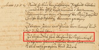 Foto: Auszug aus dem Rechnungsbuch der Stadt Erfurt 1352 © Stadtverwaltung Erfurt eine Seite handschriftlicher Text